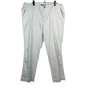 Lauren Jeans Co. Womens 18 Light Khaki Cotton Straight Leg Pants Preppy Gorpcore